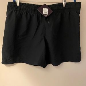 NWT Black Ava & Viv Swim Shorts 16W/18W